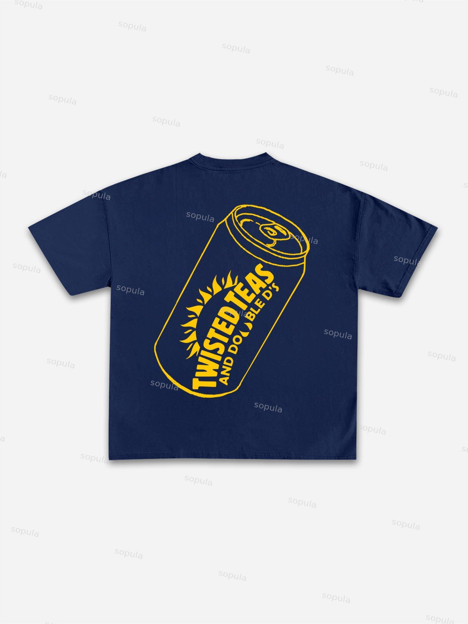 Twisted Teas And Double D's Graphic Cotton T-shirt Product Image