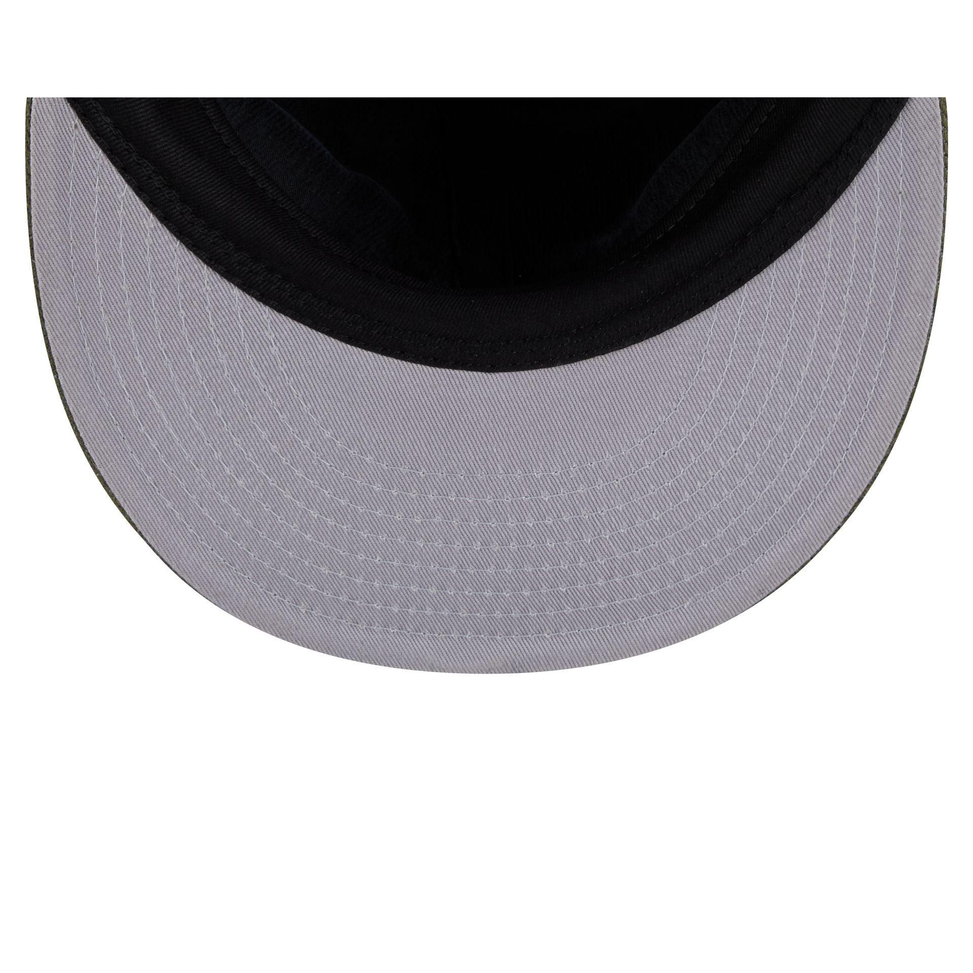 Los Angeles Dodgers Black and White Plaid Retro Crown 9FIFTY Snapback Hat Male Product Image