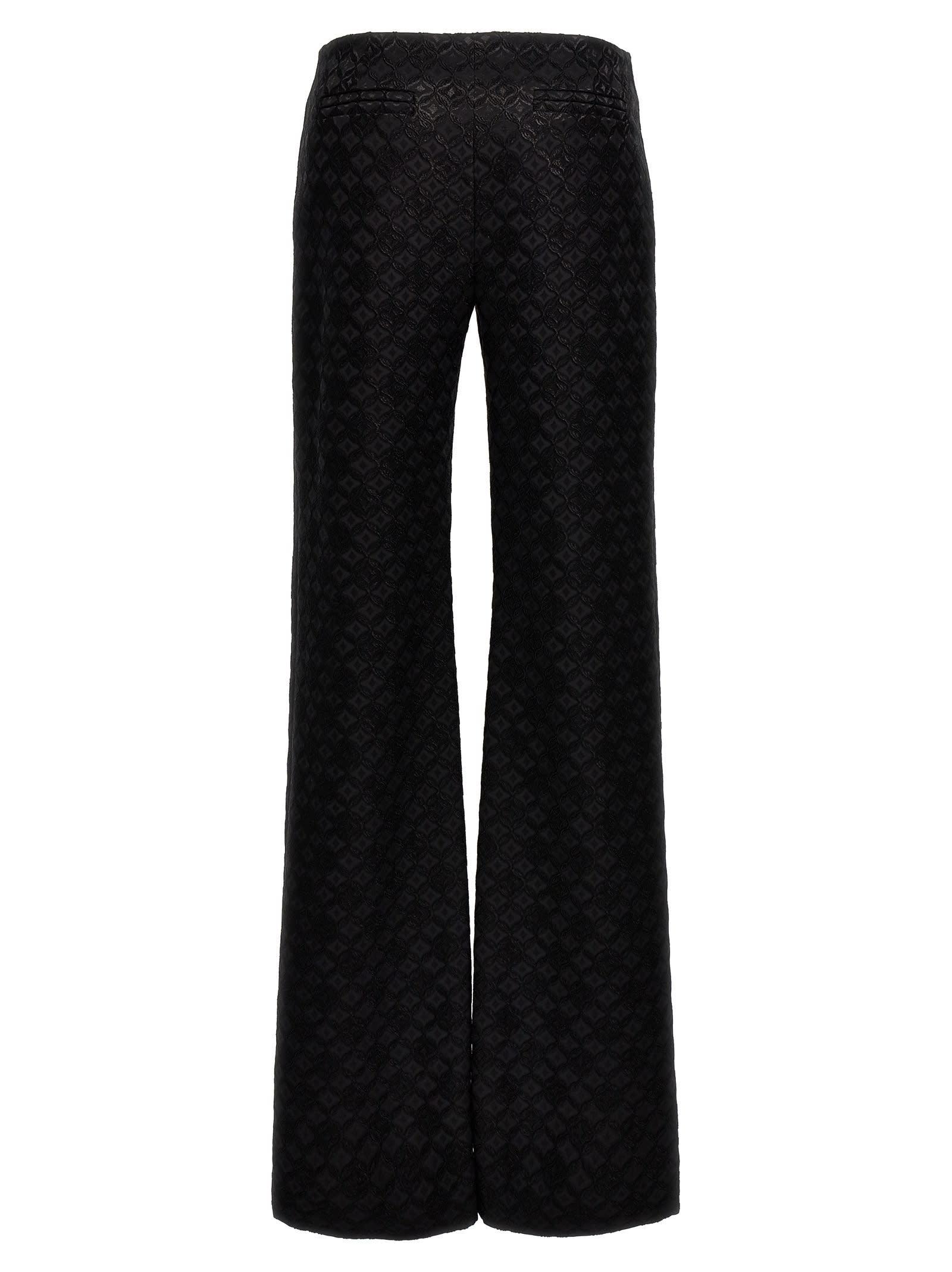 ALBERTA FERRETTI Damask Fabric Pants In Black Product Image