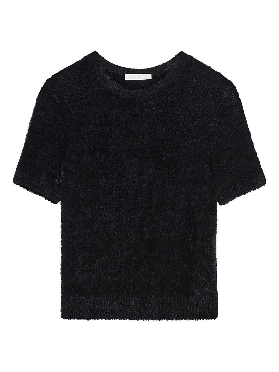 Womens Eyelash Crop T-Shirt Product Image