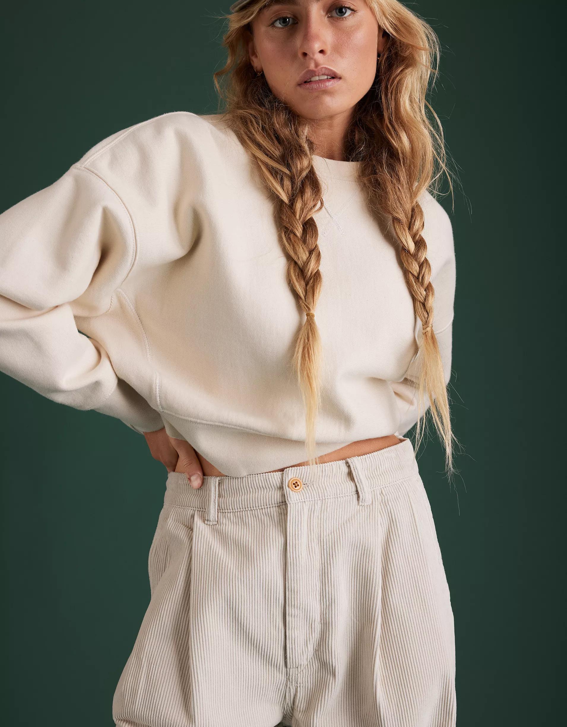 AE77 Premium Pleated Corduroy Pant Product Image