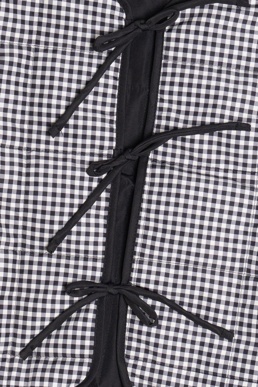 Tie Front Puff Jacket Product Image