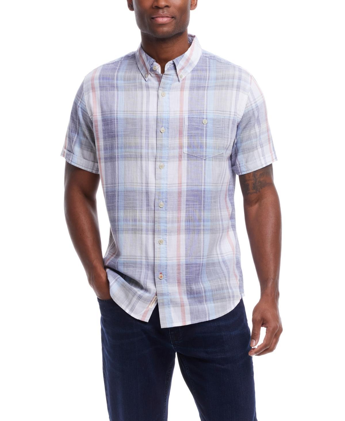 Weatherproof Vintage Mens Short Sleeve Plaid Shirt Product Image