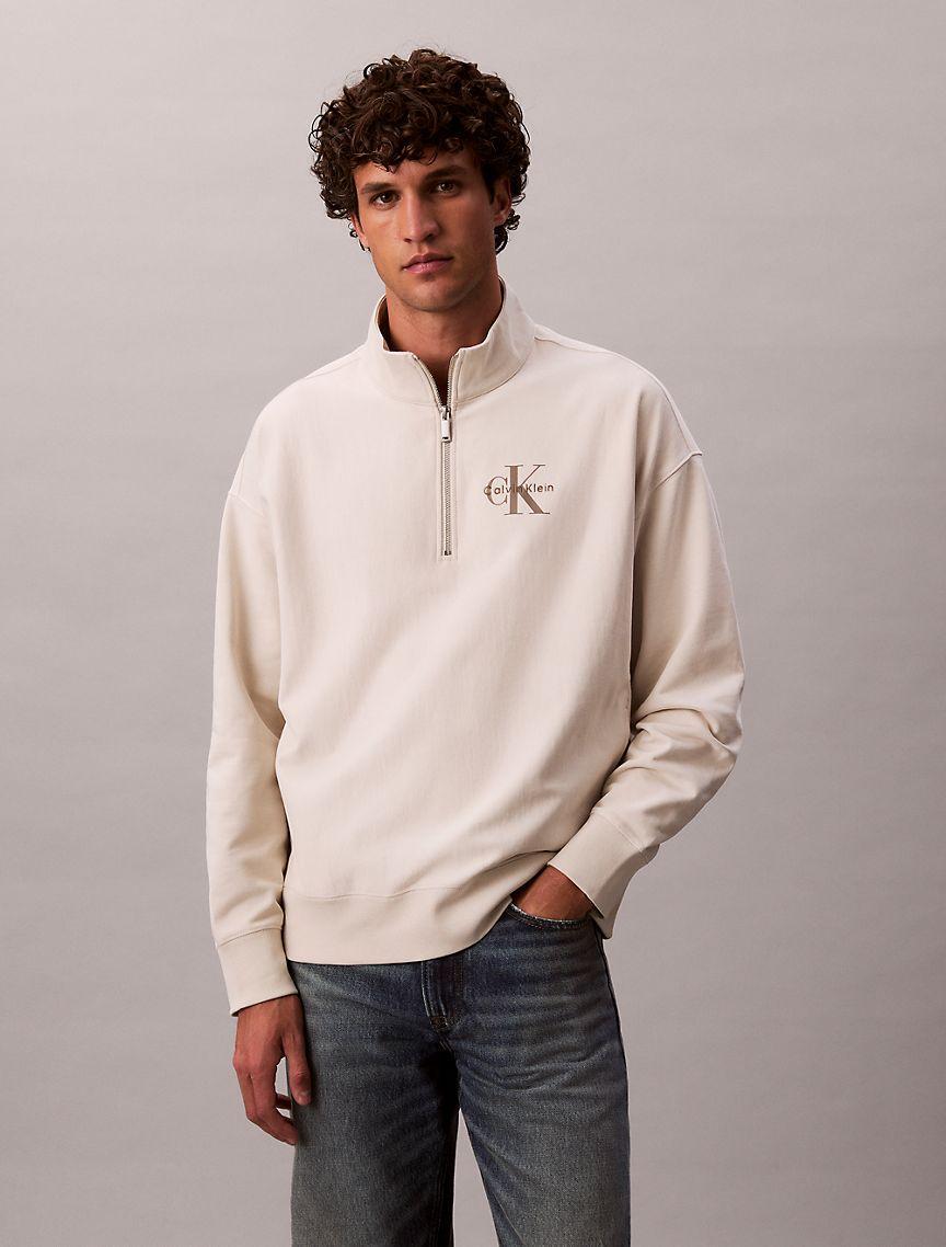 Premium Terry Relaxed Quarter Zip Sweatshirt Product Image