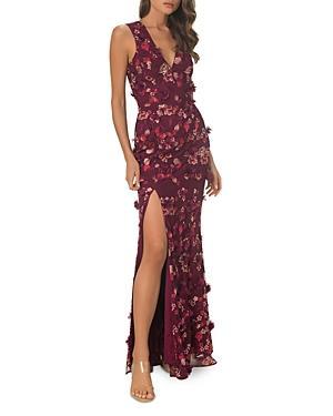 Womens Sandra Floral-Embroidered Gown Product Image