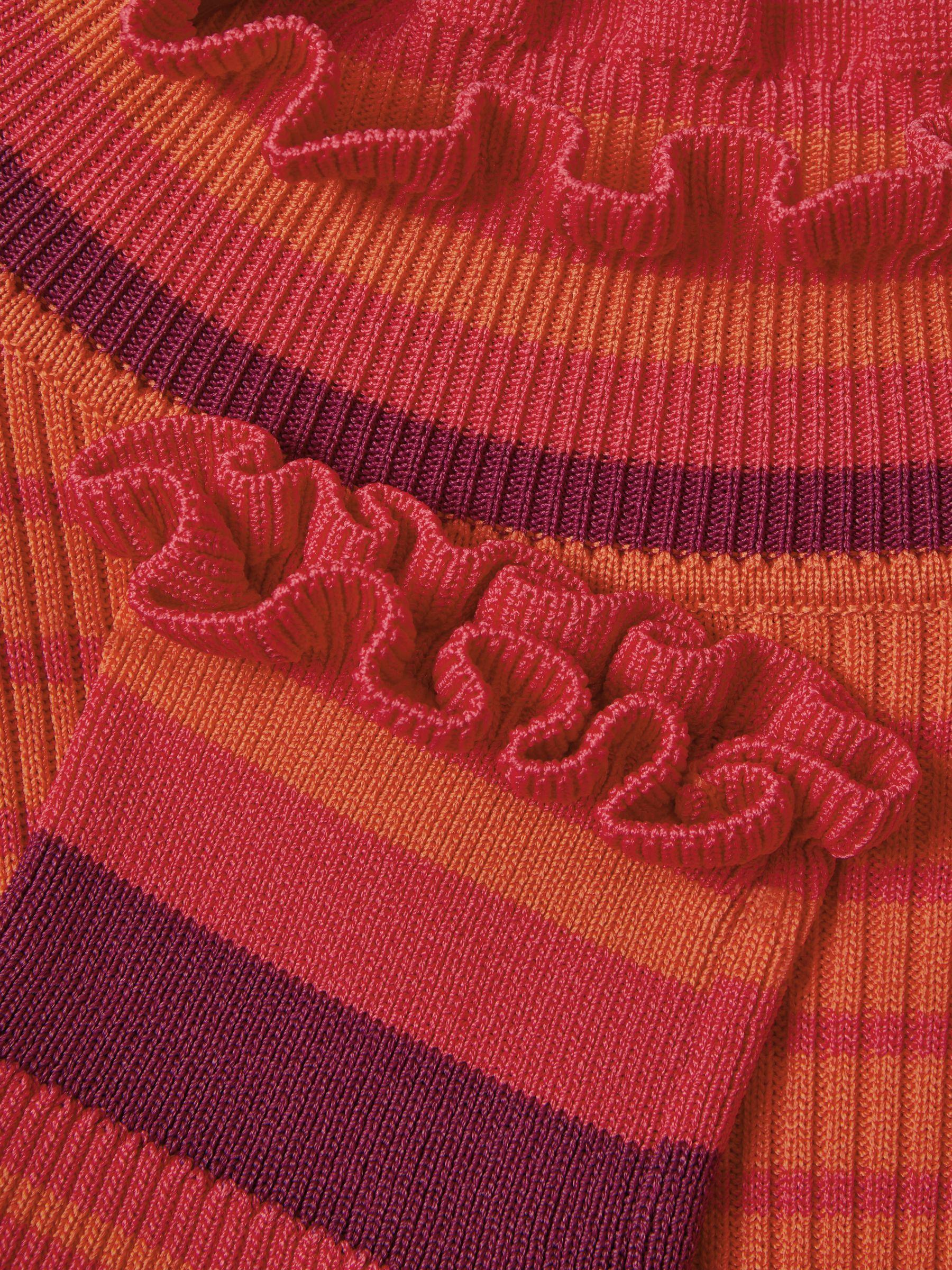 Florere Knitted Striped Midi Dress in Multi Product Image