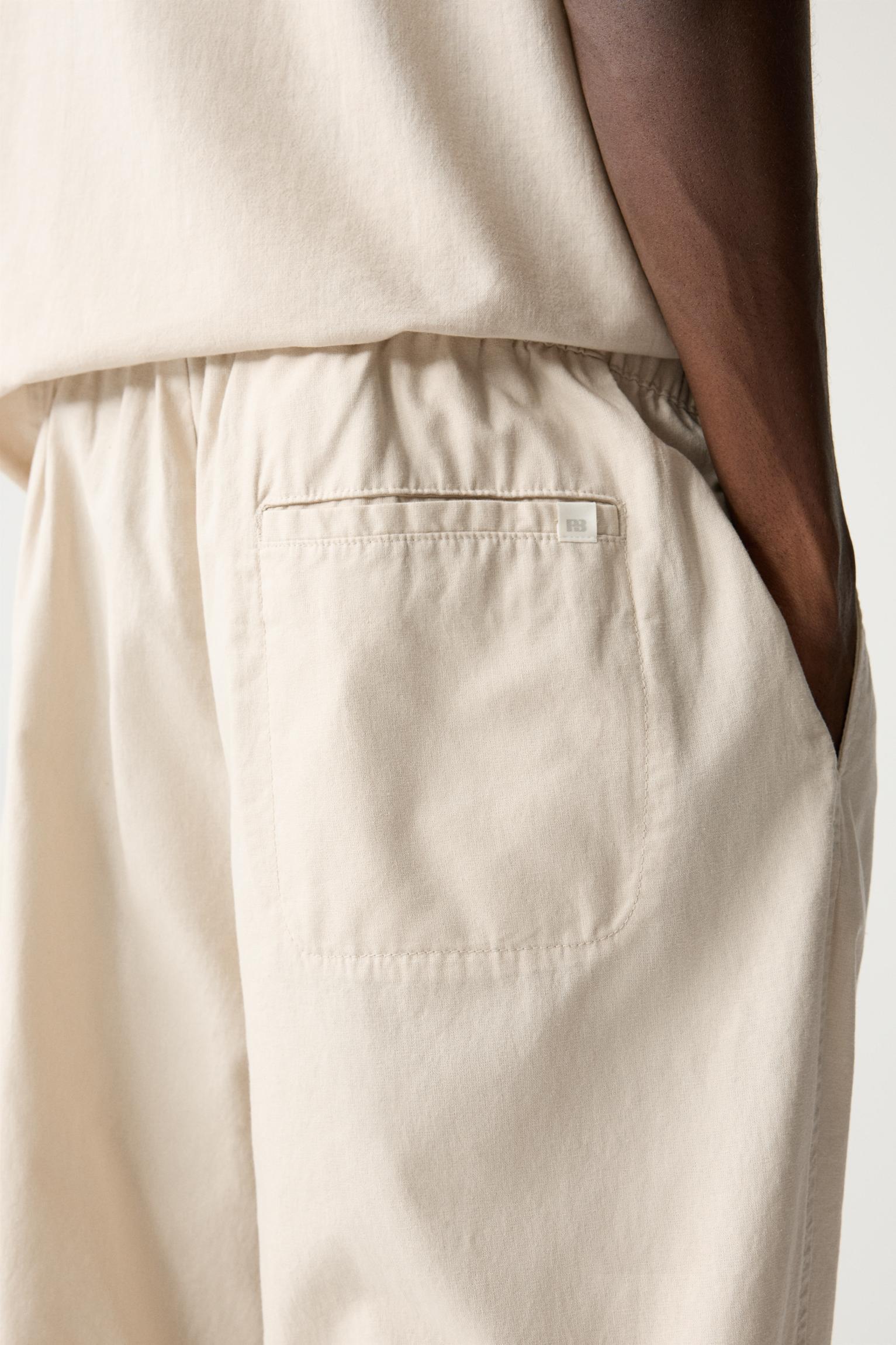 Linen blend sweatpants Product Image