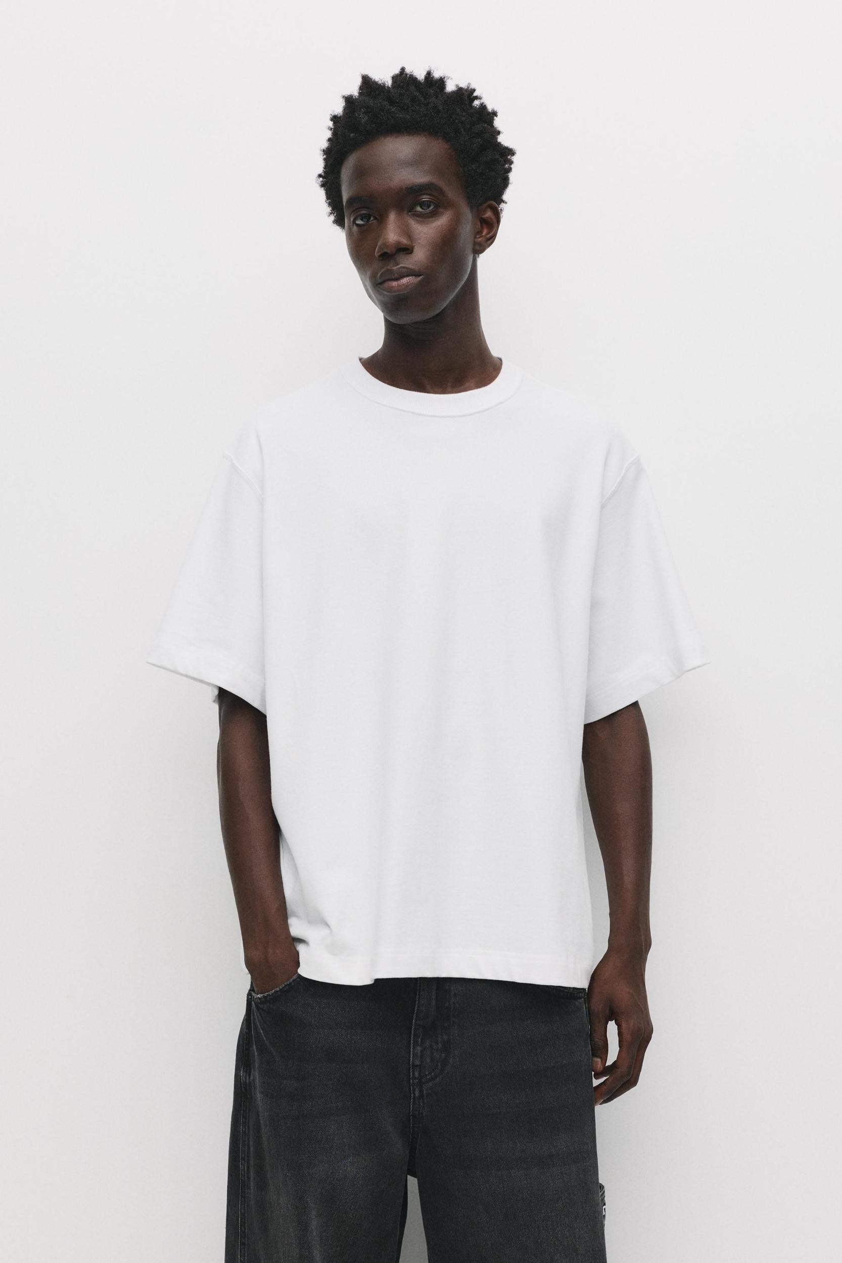 Soft-touch boxy-fit T-shirt Product Image