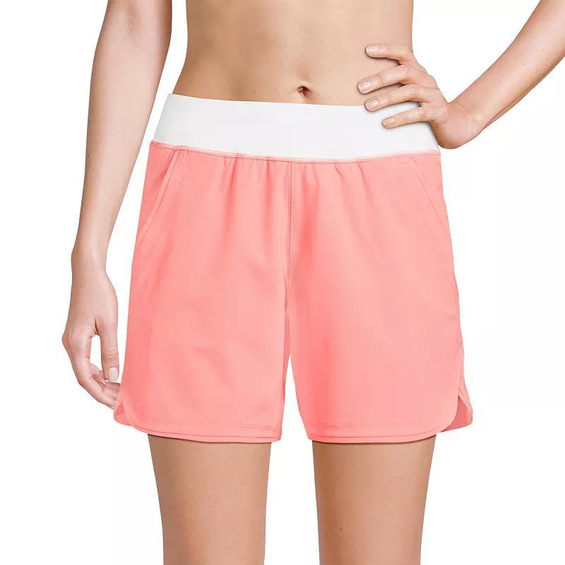 Womens Lands End 5 Quick Dry Swim Shorts With Panty Product Image