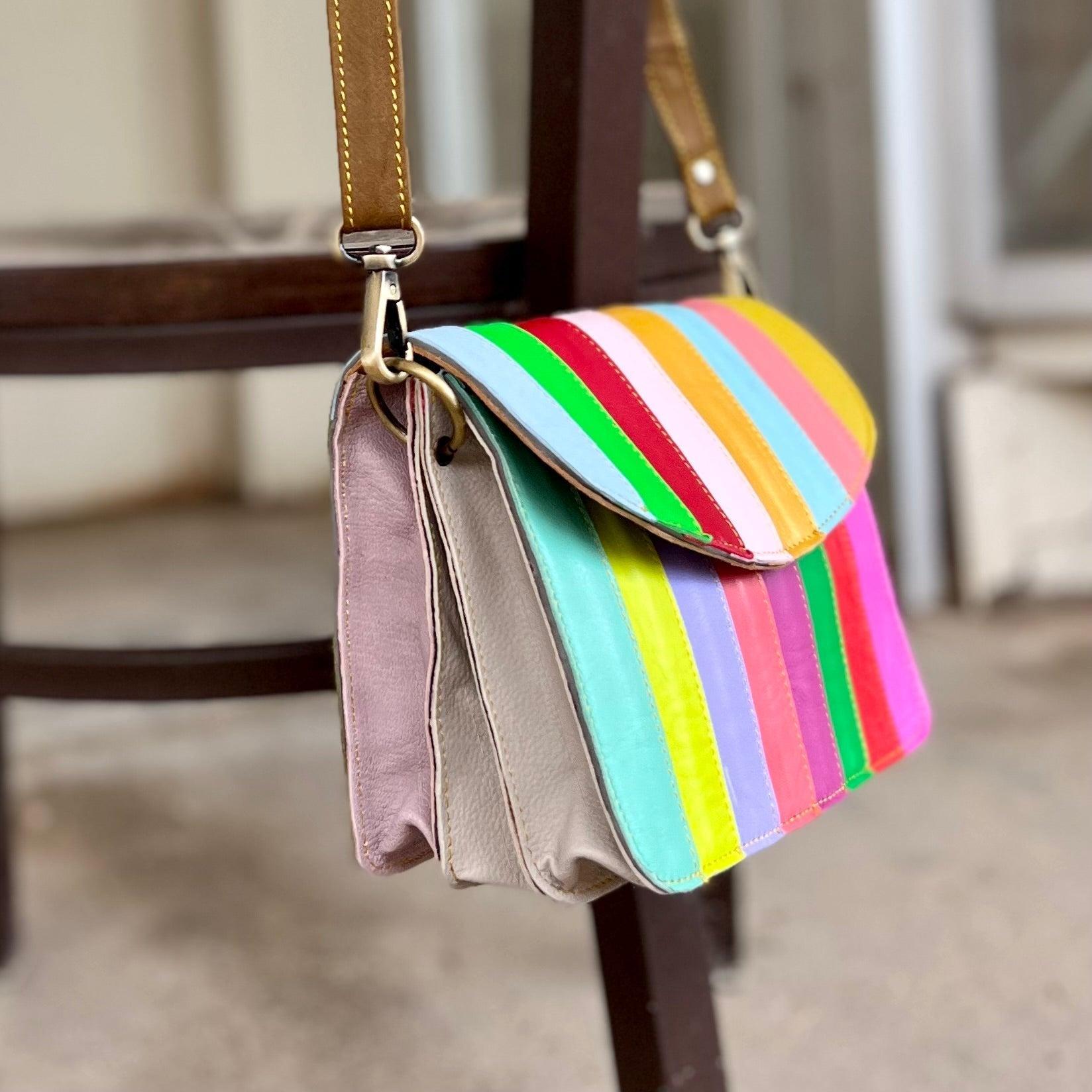 Flora Rainbow Leather Crossbody* Product Image