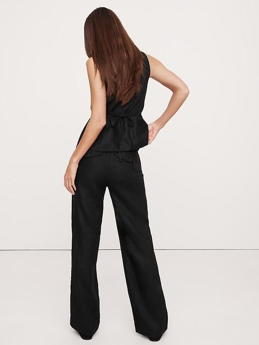 The Everyday Wide-Leg Linen Pant Product Image