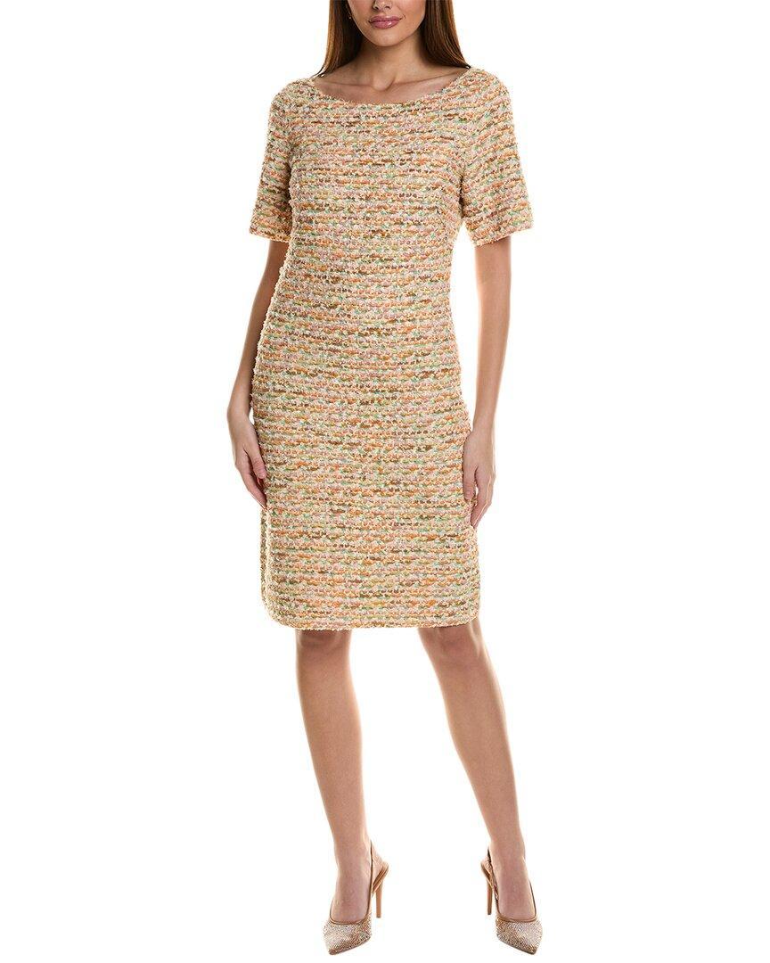 ST JOHN St. John Tweed Sheath Dress In Tan Product Image