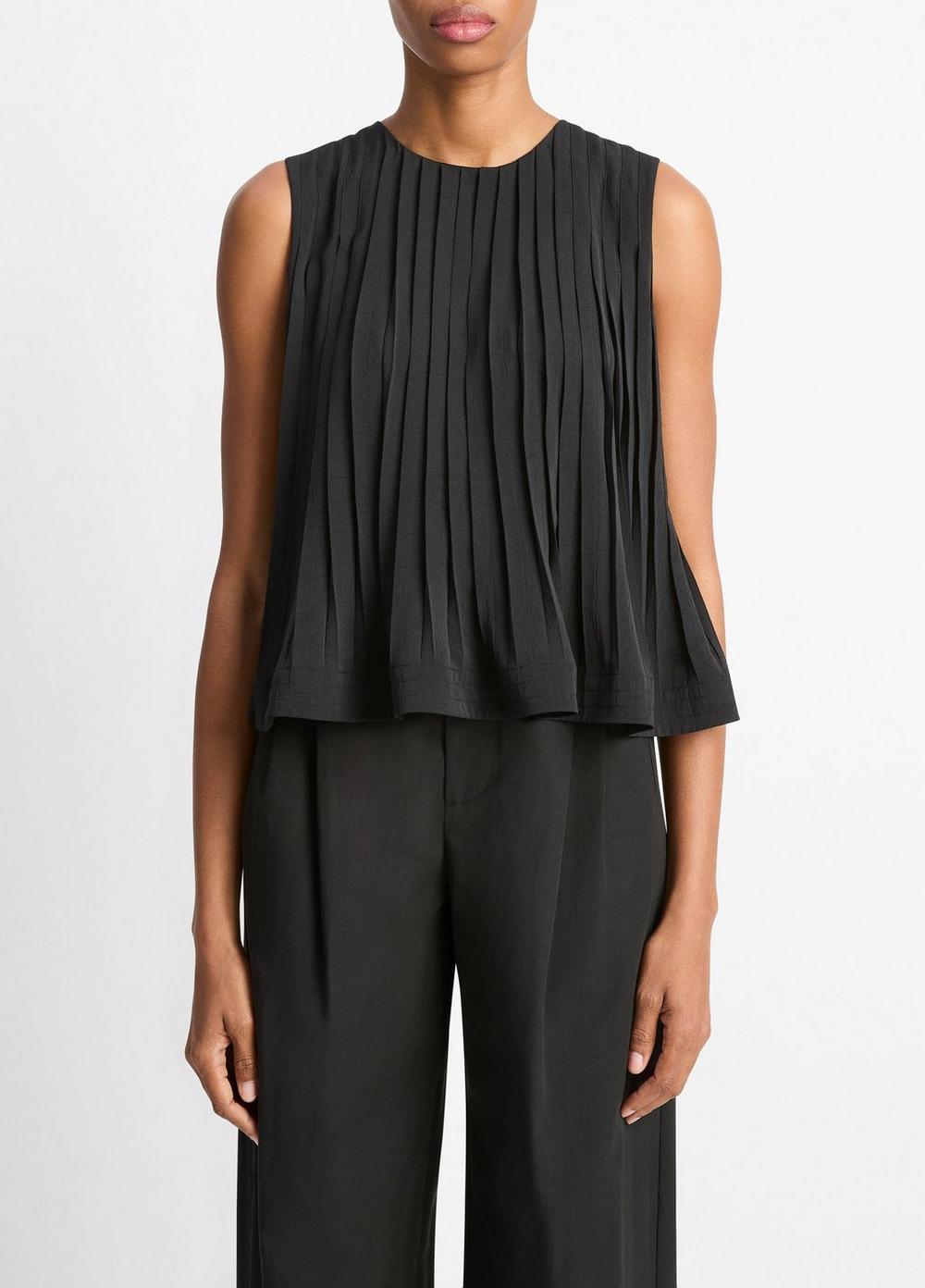 Womens Pleated A-line Top Vince Product Image