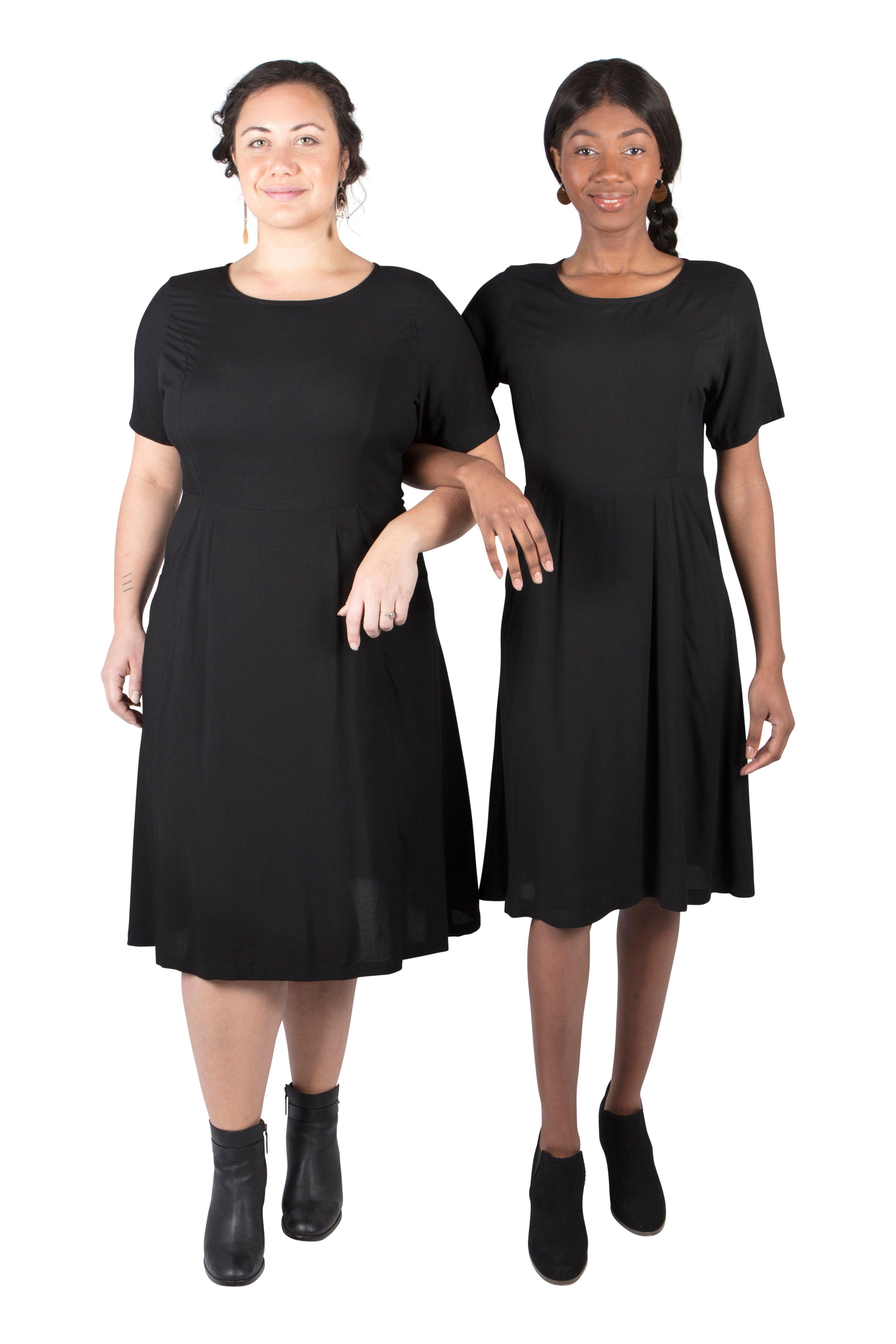 Ingrid Dress in Black Rayon Product Image