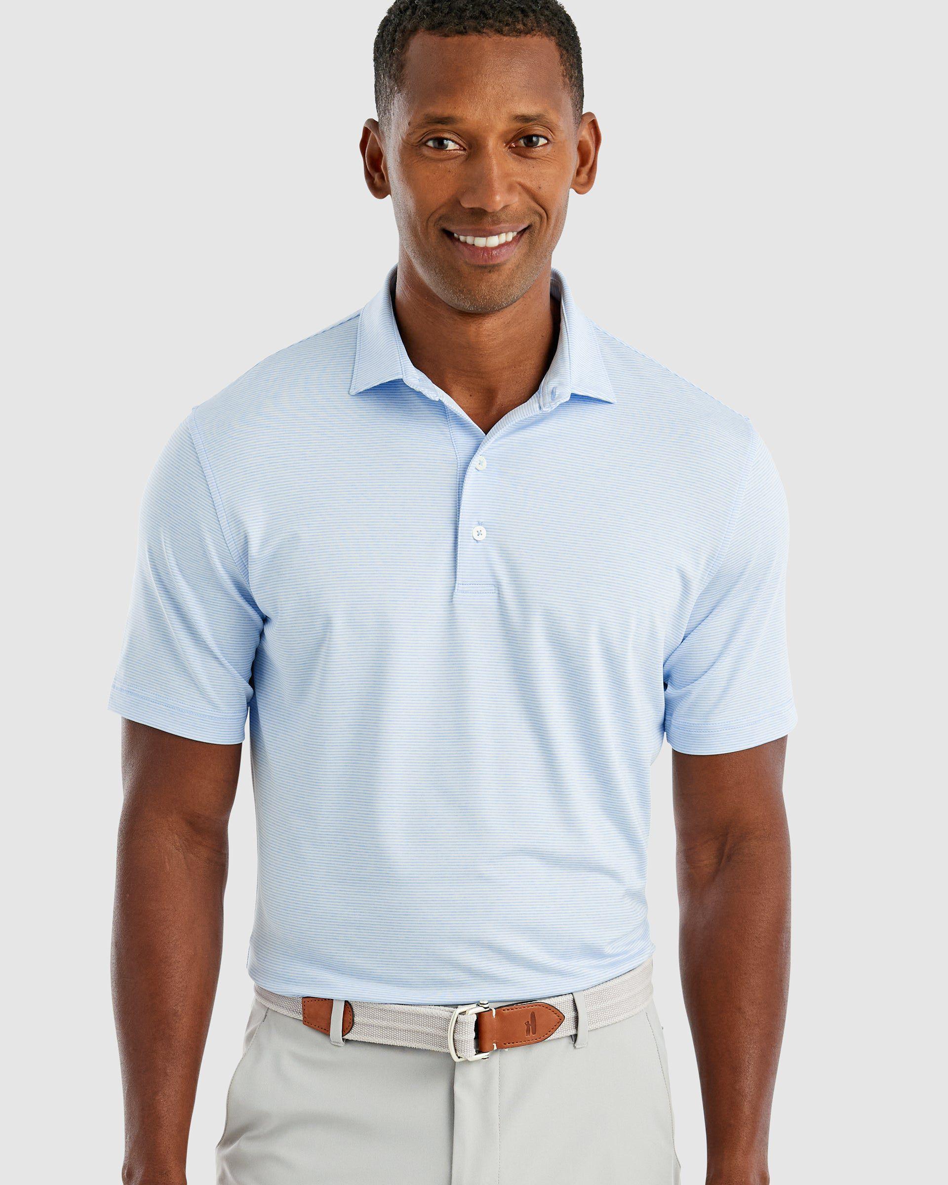 johnnie-O Performance Jersey Polo - Lyndonn Stripe Product Image