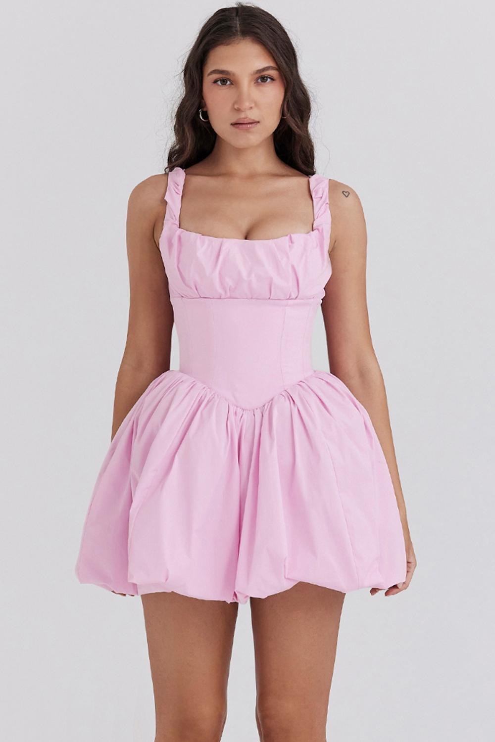 Le Puff Cotton Candy Cotton Tulle Mini Dress Product Image