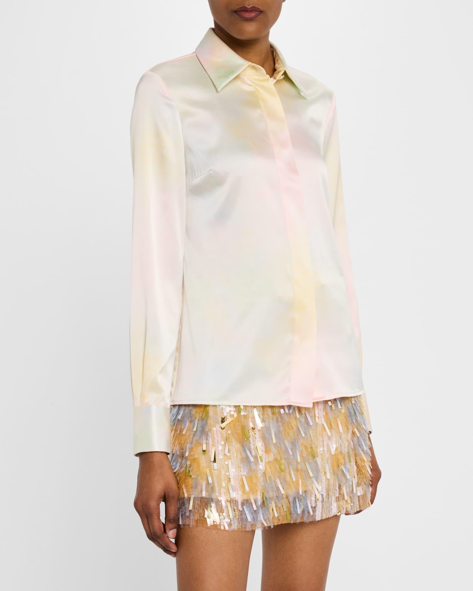 Hand Embroidered Sequin Mini Skirt Product Image