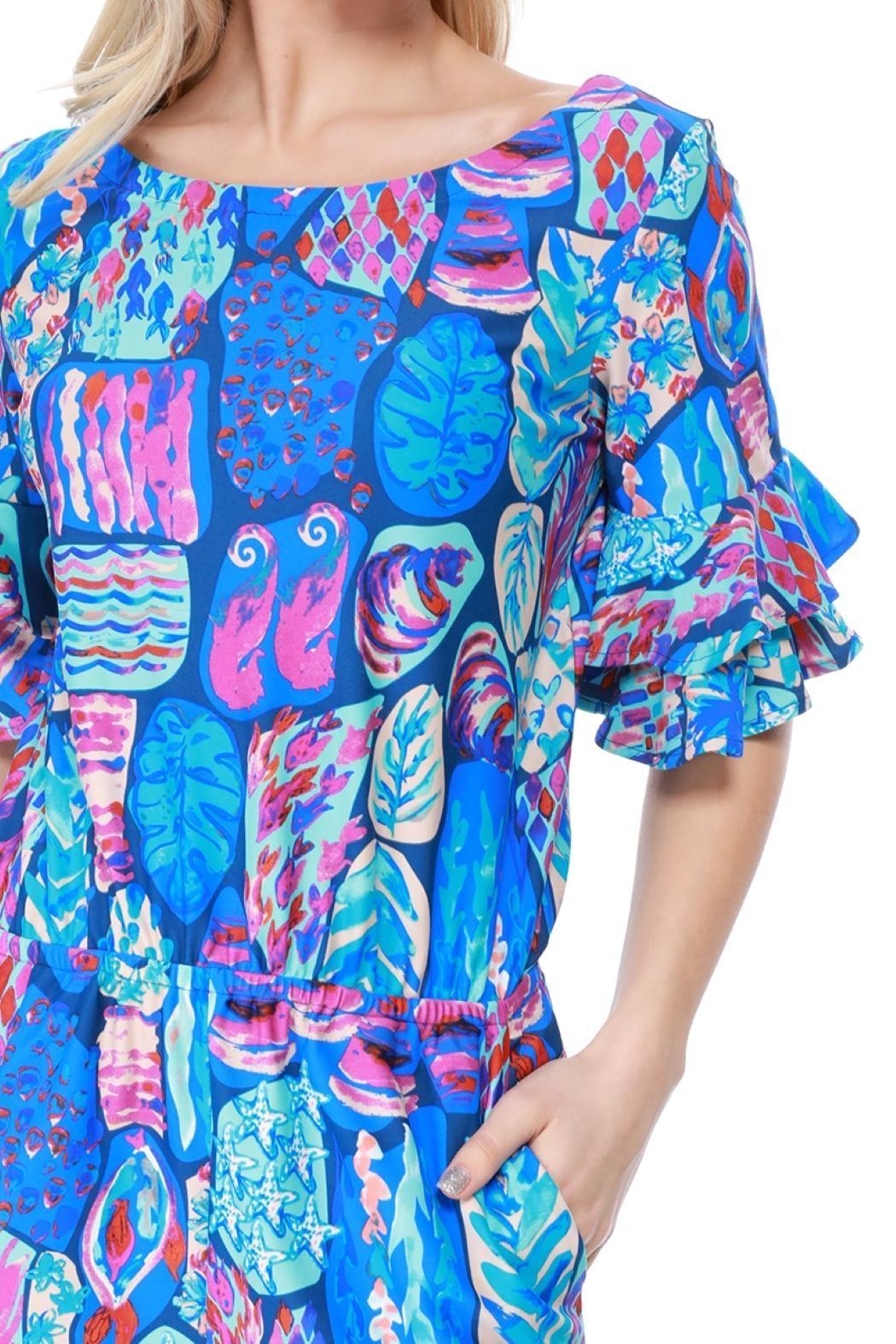 Ruffle Sleeve Romper Product Image