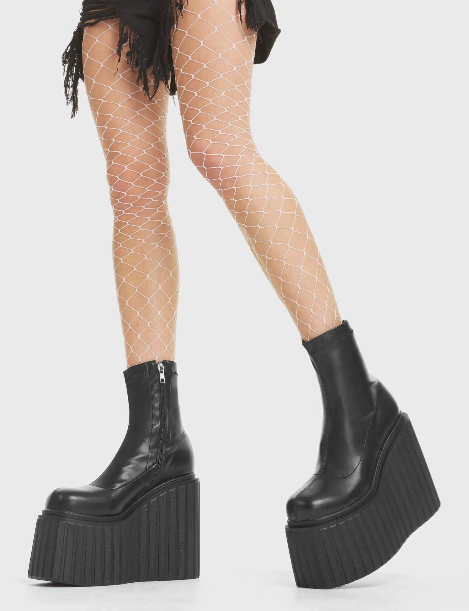Down To Earth Chunky Platform Creeper Ankle Boots Product Image