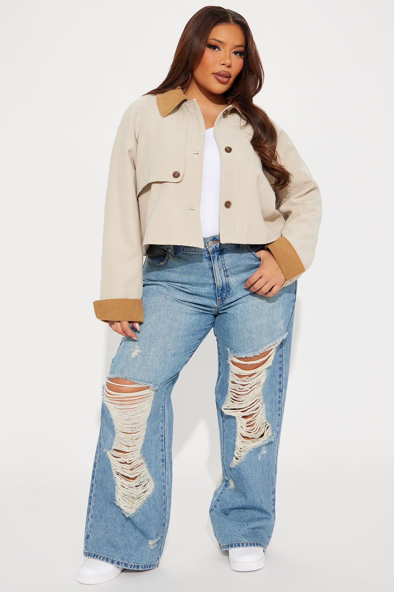 Coming Around Barn Jacket - Khaki Product Image