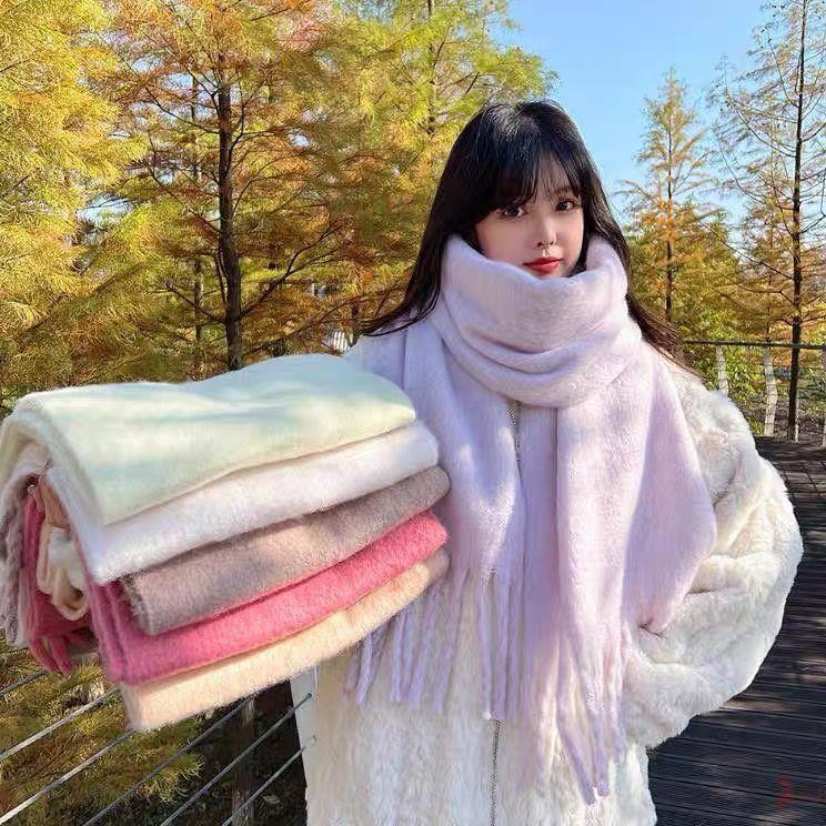 Fringed Plain Scarf Product Image