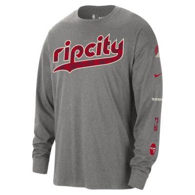 Portland Trail Blazers 2023/24 City Edition Men's Nike NBA Max90 Long-Sleeve T-Shirt Product Image