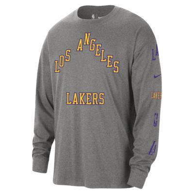 Los Angeles Lakers 2023/24 City Edition Nike Mens NBA Max90 Long-Sleeve T-Shirt Product Image