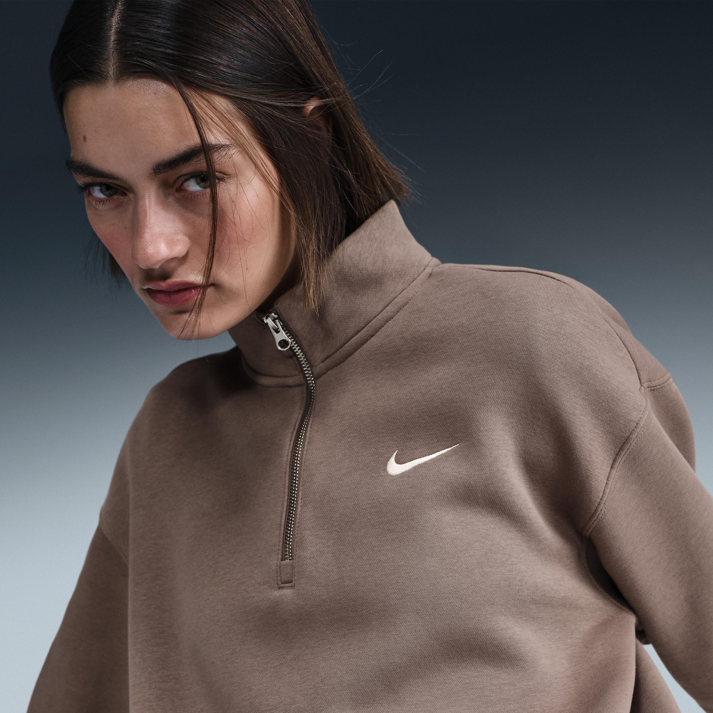 Women's Nike Sportswear Phoenix Fleece Oversized 1/4-Zip Sweatshirt Product Image