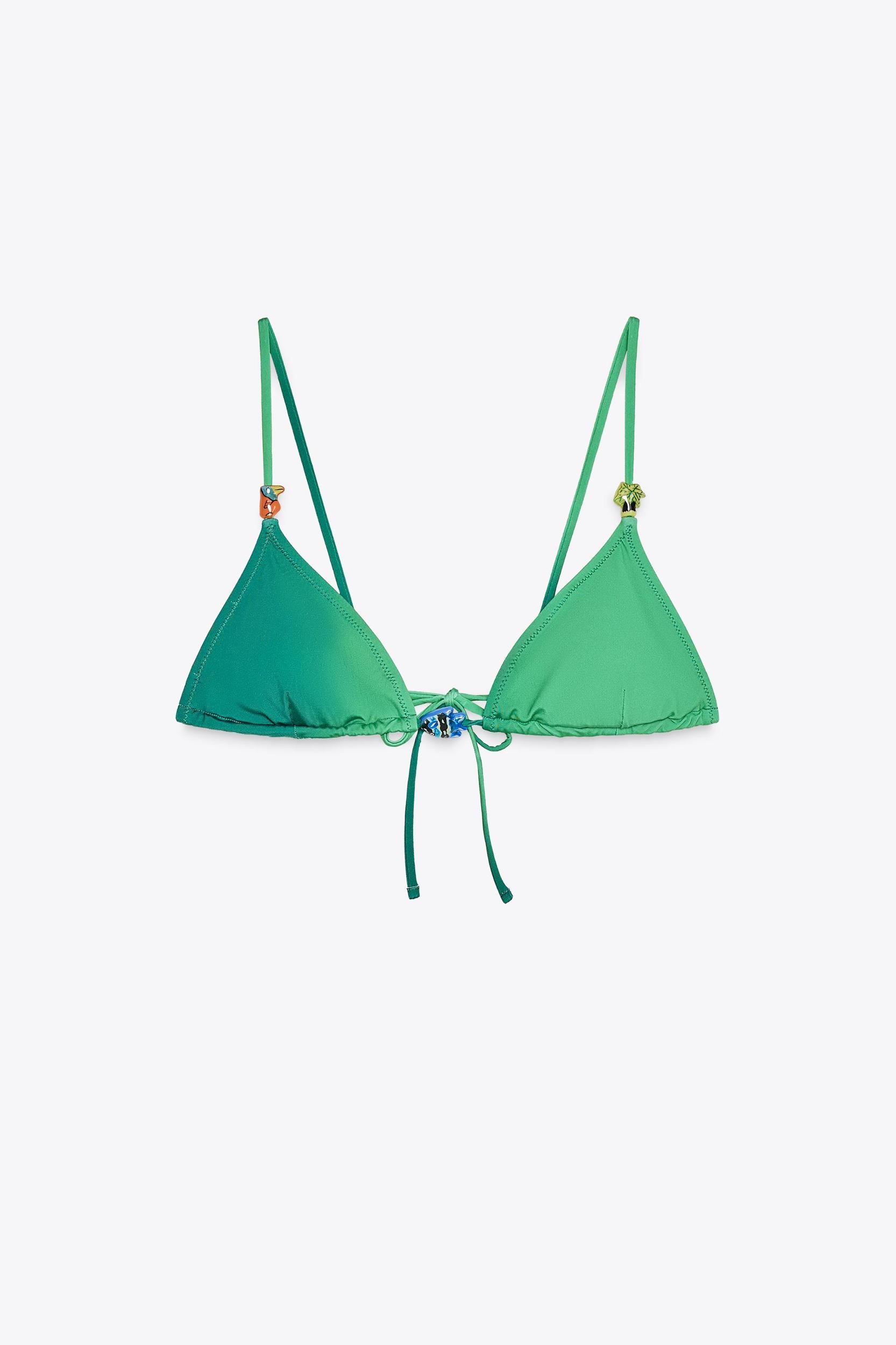 FISH TRIANGLE BIKINI TOP Product Image