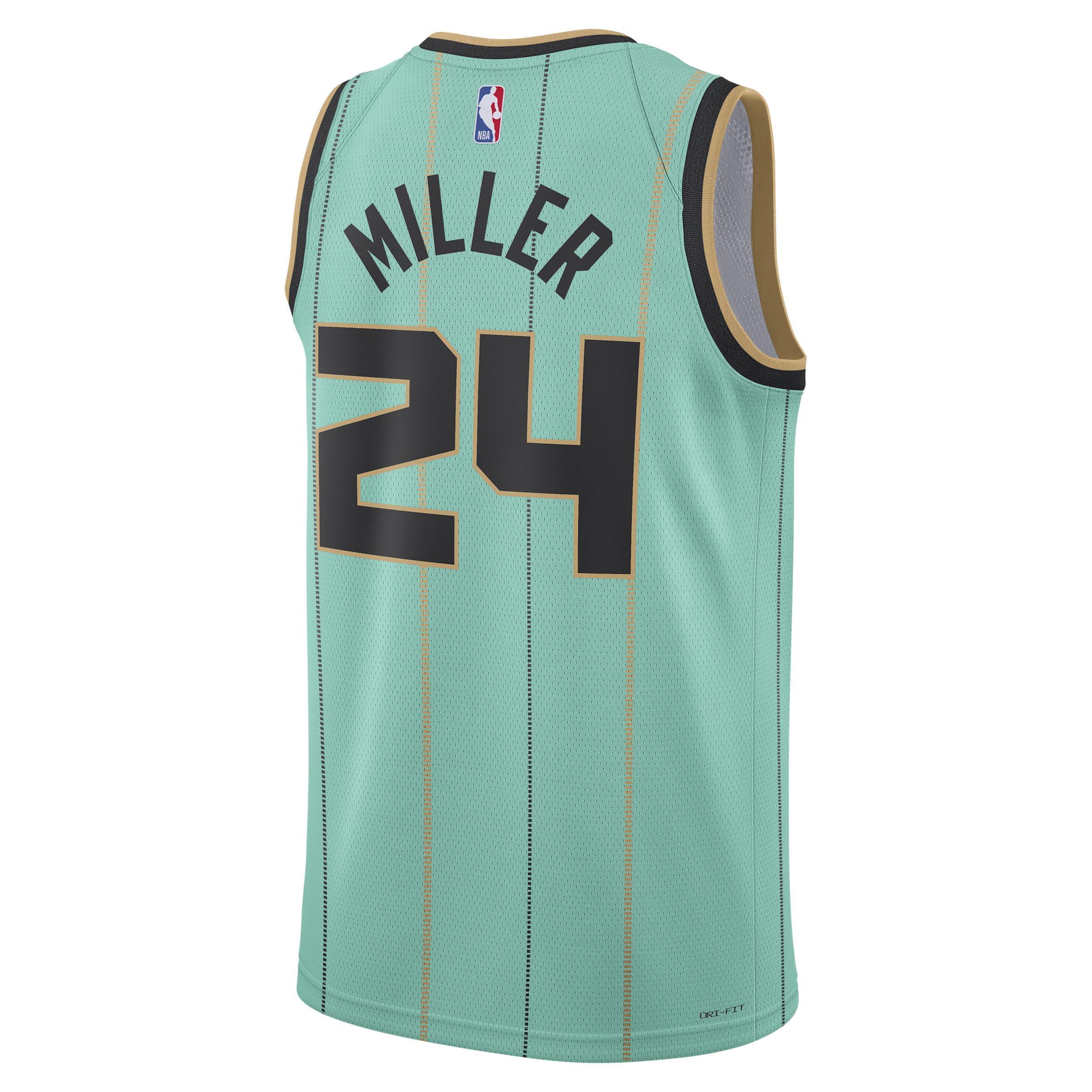 Men's Brandon Miller Charlotte Hornets 2024/25 City Edition Jordan Dri-FIT NBA Swingman Jersey Product Image