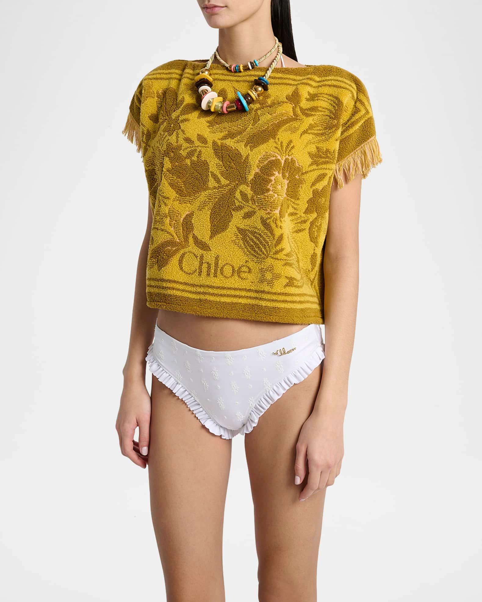 Short-Sleeve Towelling Boxy Top Product Image