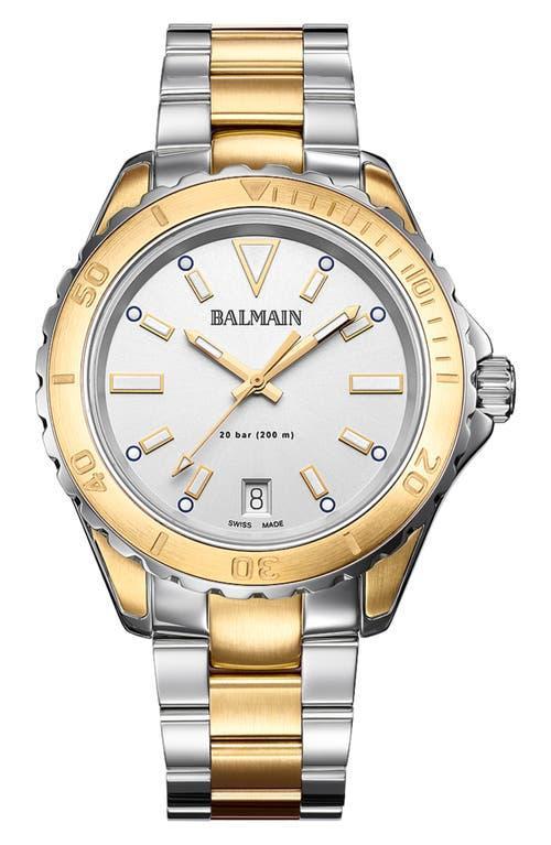 Balmain Womens Swiss Ophrys Two-Tone Stainless Steel Bracelet Watch 39mm - Silver Product Image