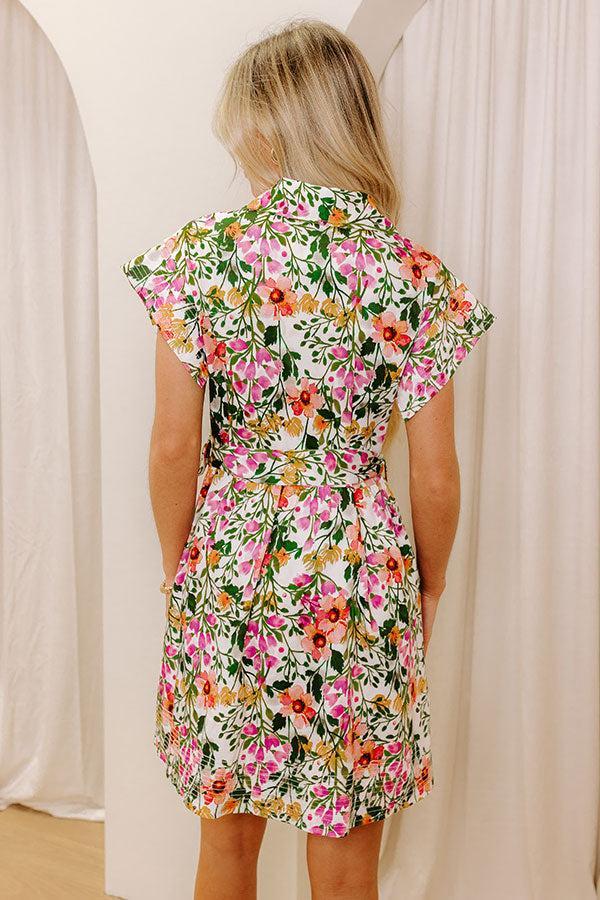Garden Party Ready Button Down Mini Dress Product Image