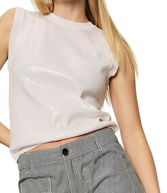 Sanctuary Marine Stripe High Rise Wide Leg Pants Product Image