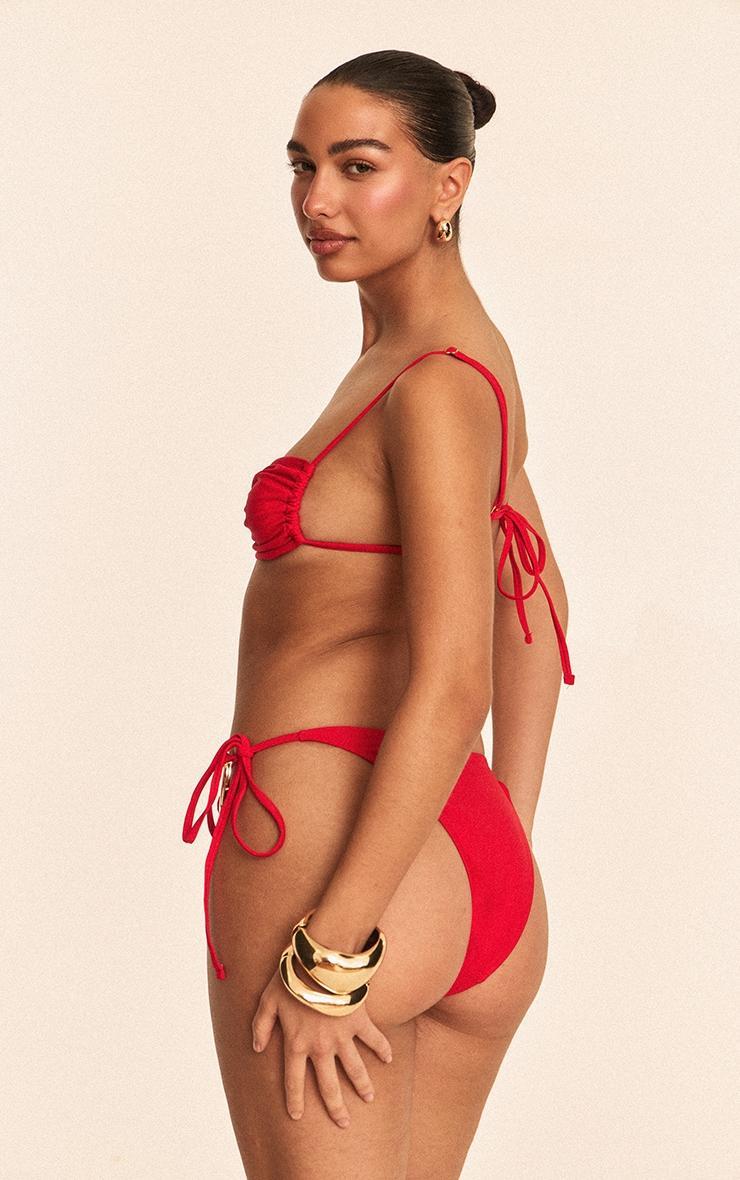 Red O Ring Trim Bikini Top Product Image