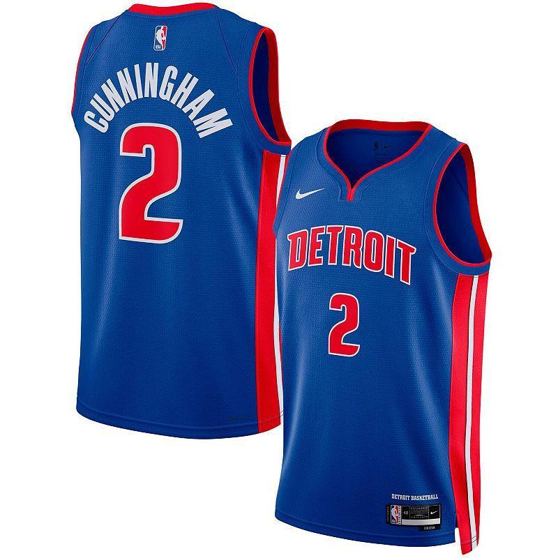 Detroit Pistons Icon Edition 2022/23 Nike Mens Dri-FIT NBA Swingman Jersey Product Image