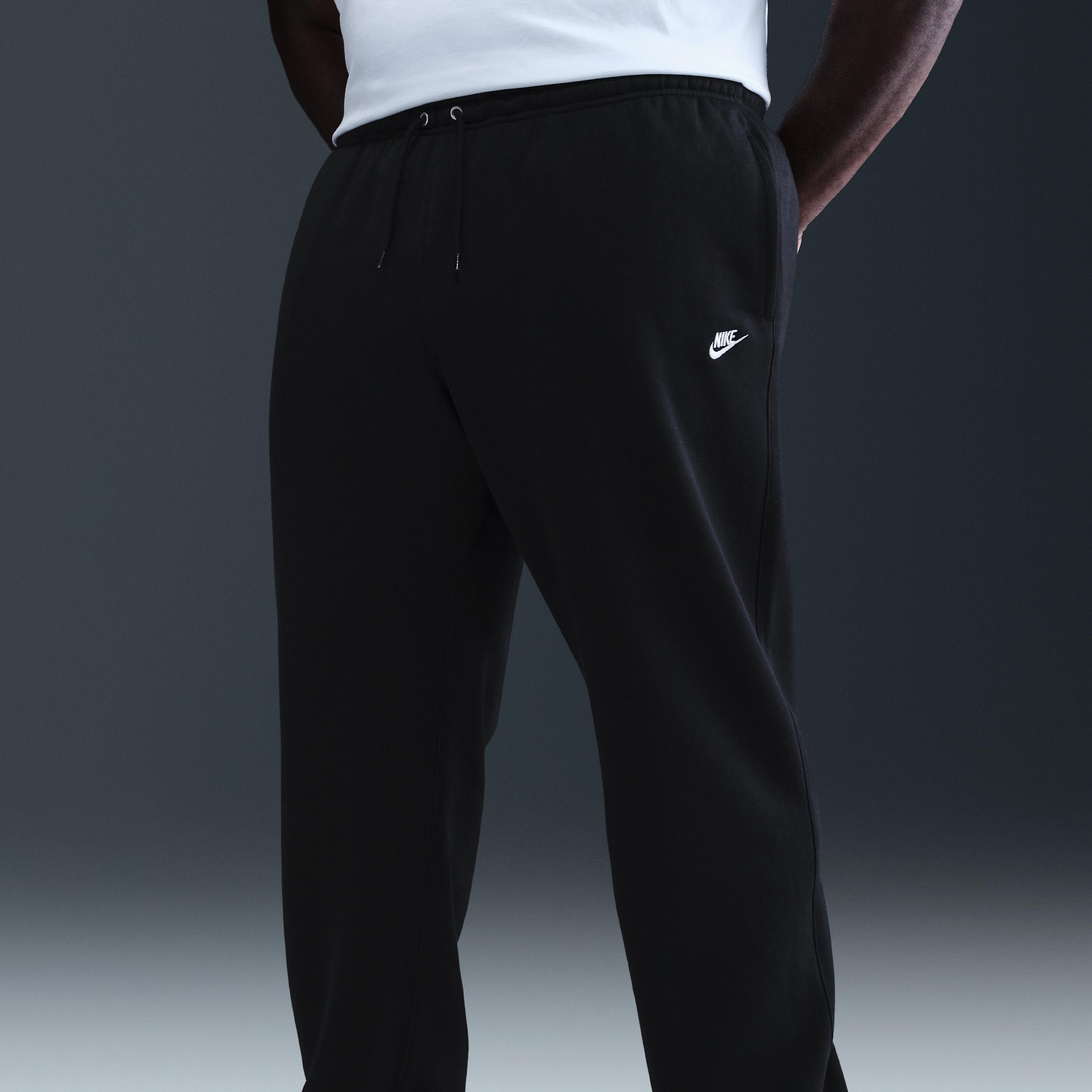 Nike Mens Club Open-Hem Fleece Pants | FN3730-010 Product Image