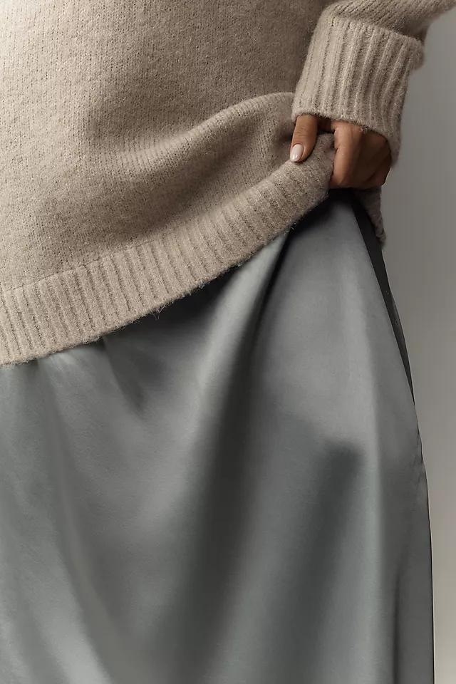 By Anthropologie Long-Sleeve Twofer Sweater Slip Midi Dress Product Image