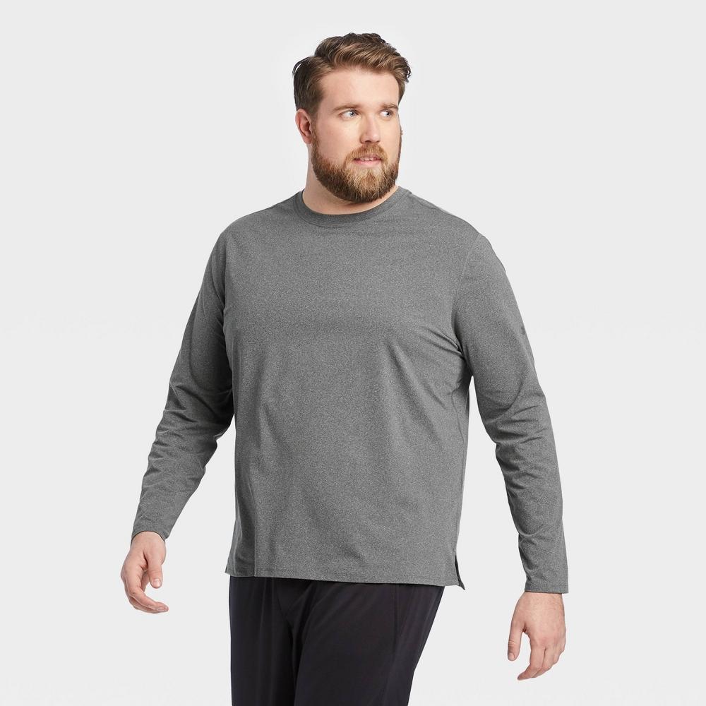 Mens Long Sleeve Performance T-Shirt - All In Motion Dark XXL Product Image