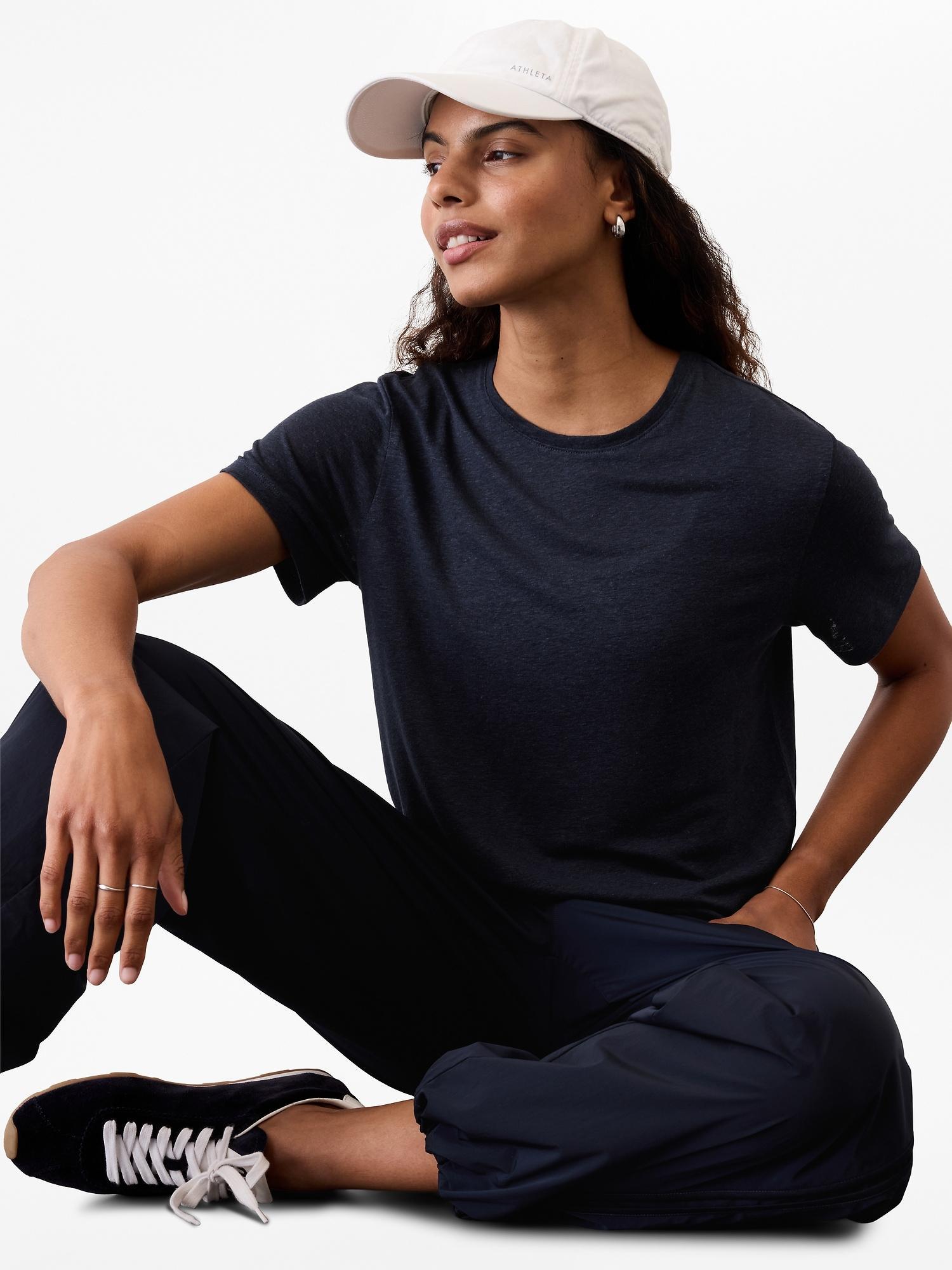 Getaway Linen Blend Tee Product Image