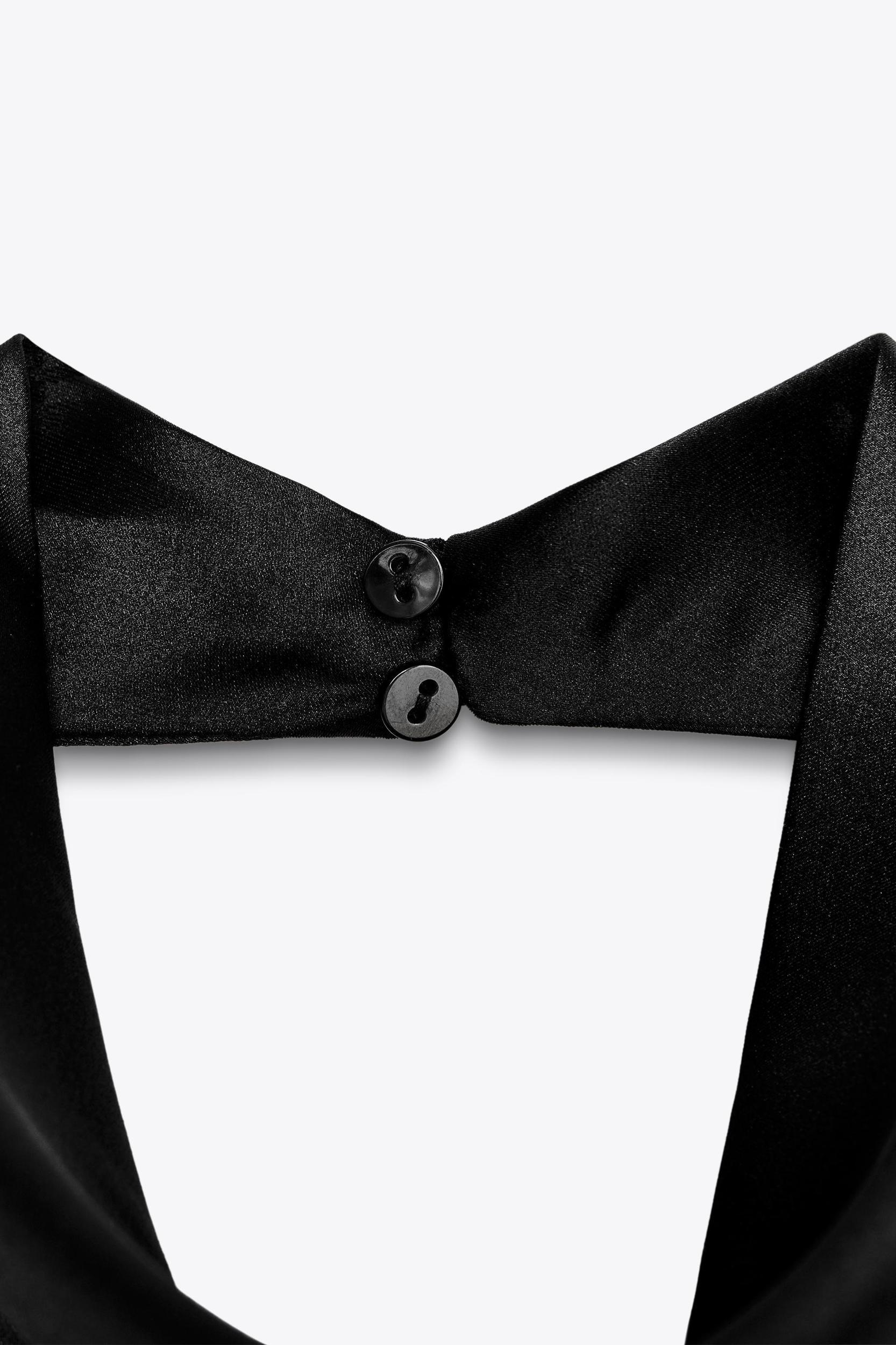 SATIN EFFECT HALTER TOP Product Image