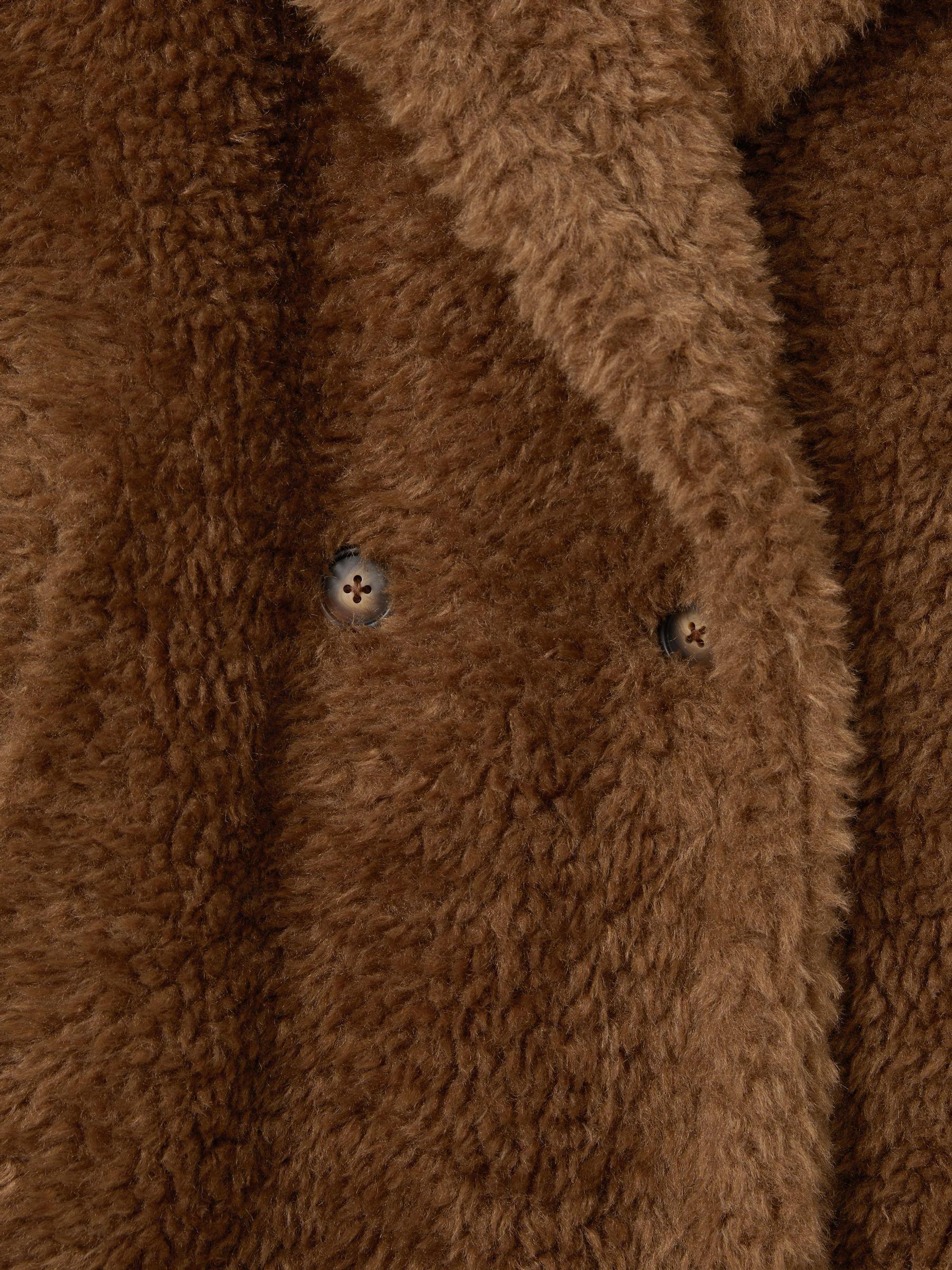 Teddy Coat with Wool in Brown Product Image