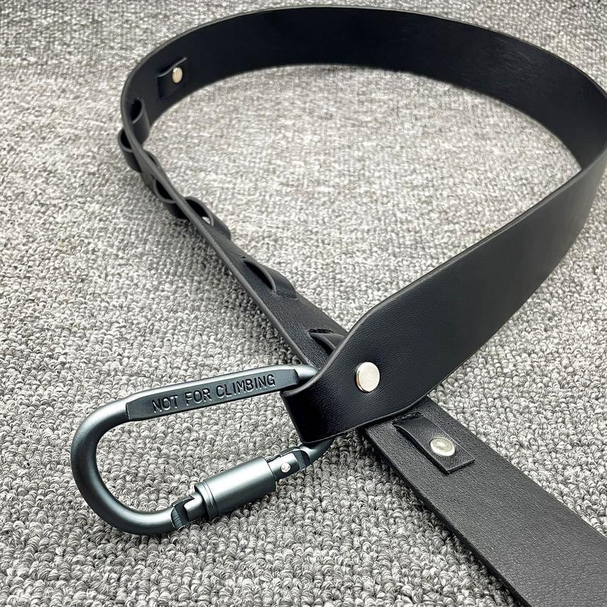 Studded Faux Leather Belt Product Image