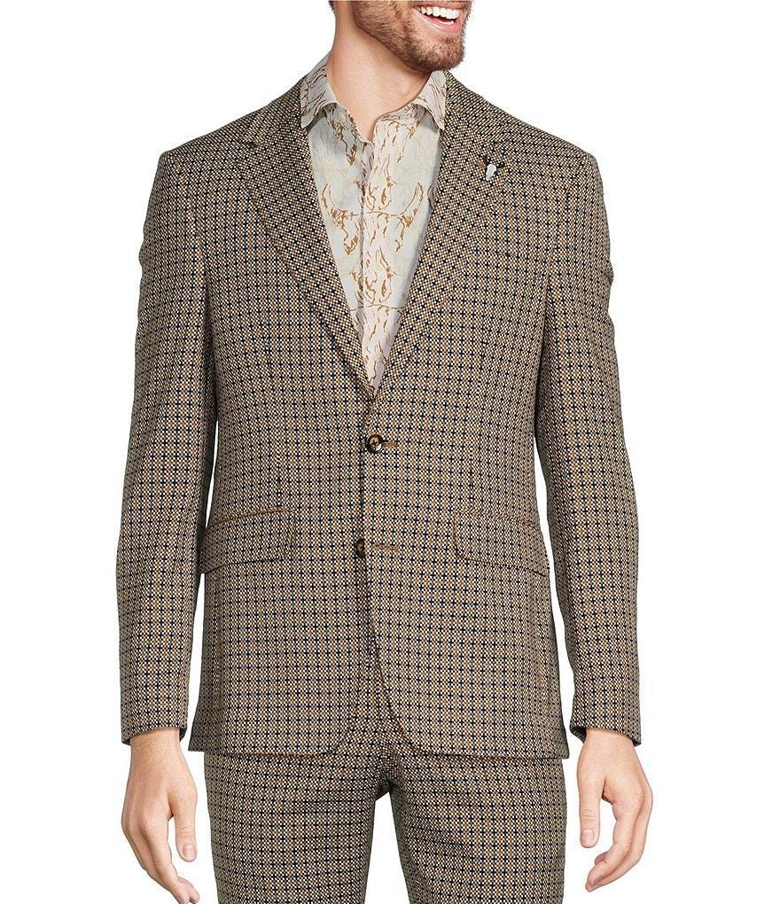 Murano Wanderin West Collection Slim Fit Geometric Jacquard Suit Separates Jacket Product Image