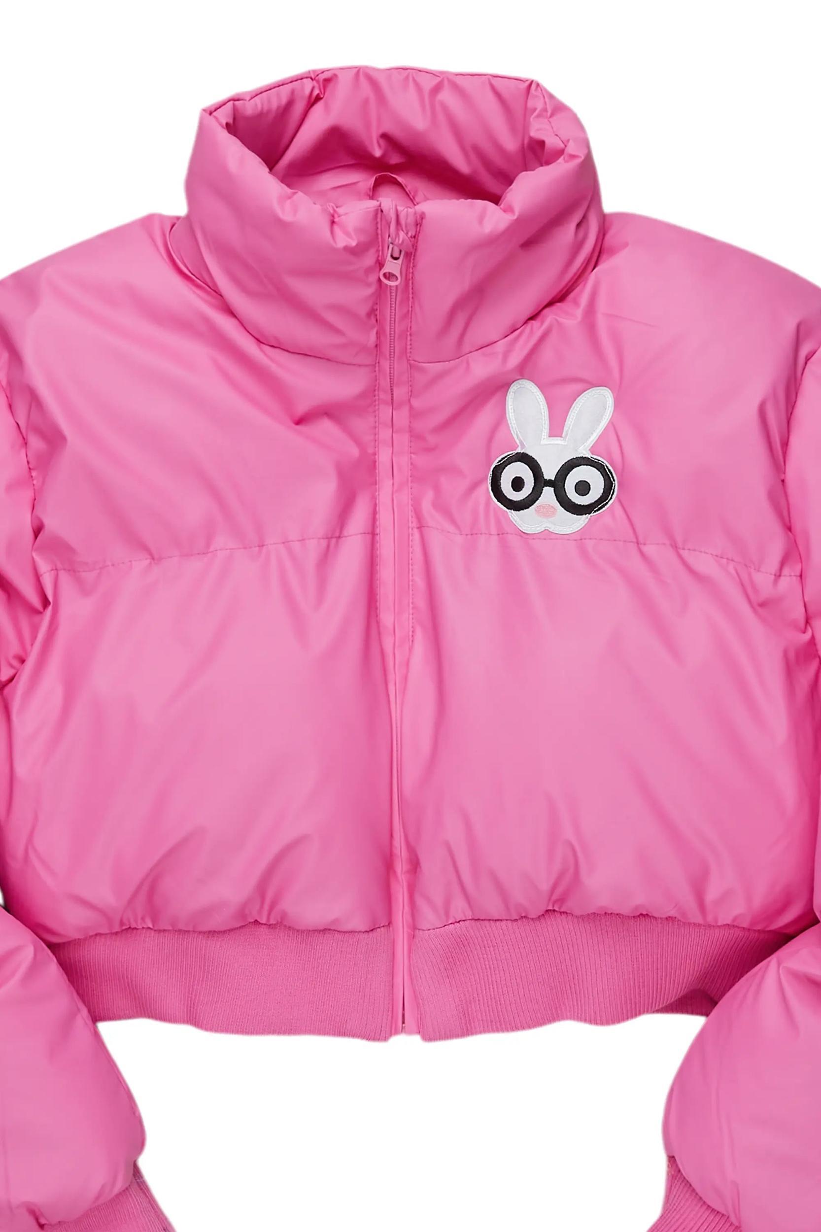 Teireya Fuchsia Puffer Jacket Female Product Image