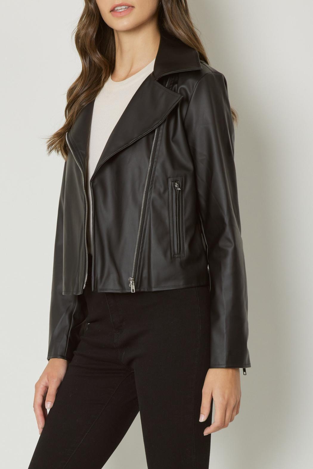 Faux Leather Jacket Product Image