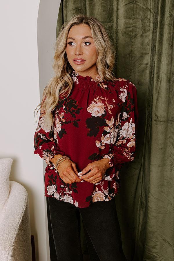 Creating Romance Floral Top Product Image