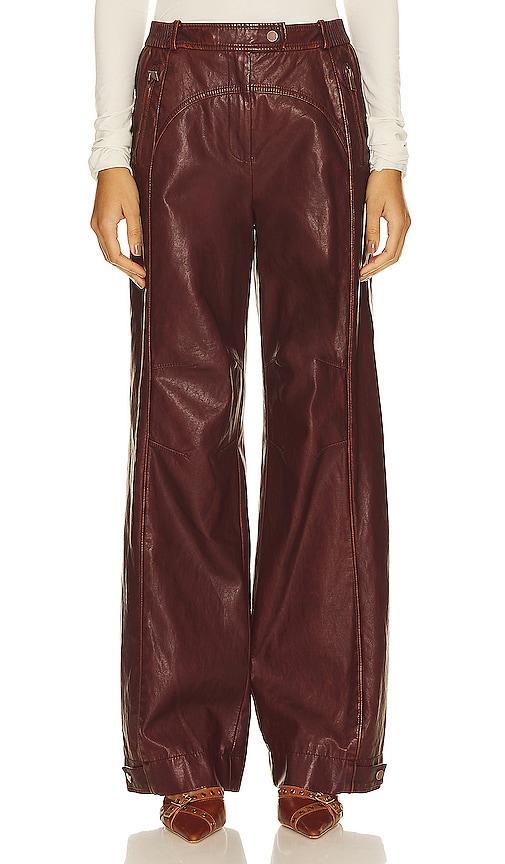 SIMKHAI Fraiser Straight Leg Cargo Pant in Brown Product Image