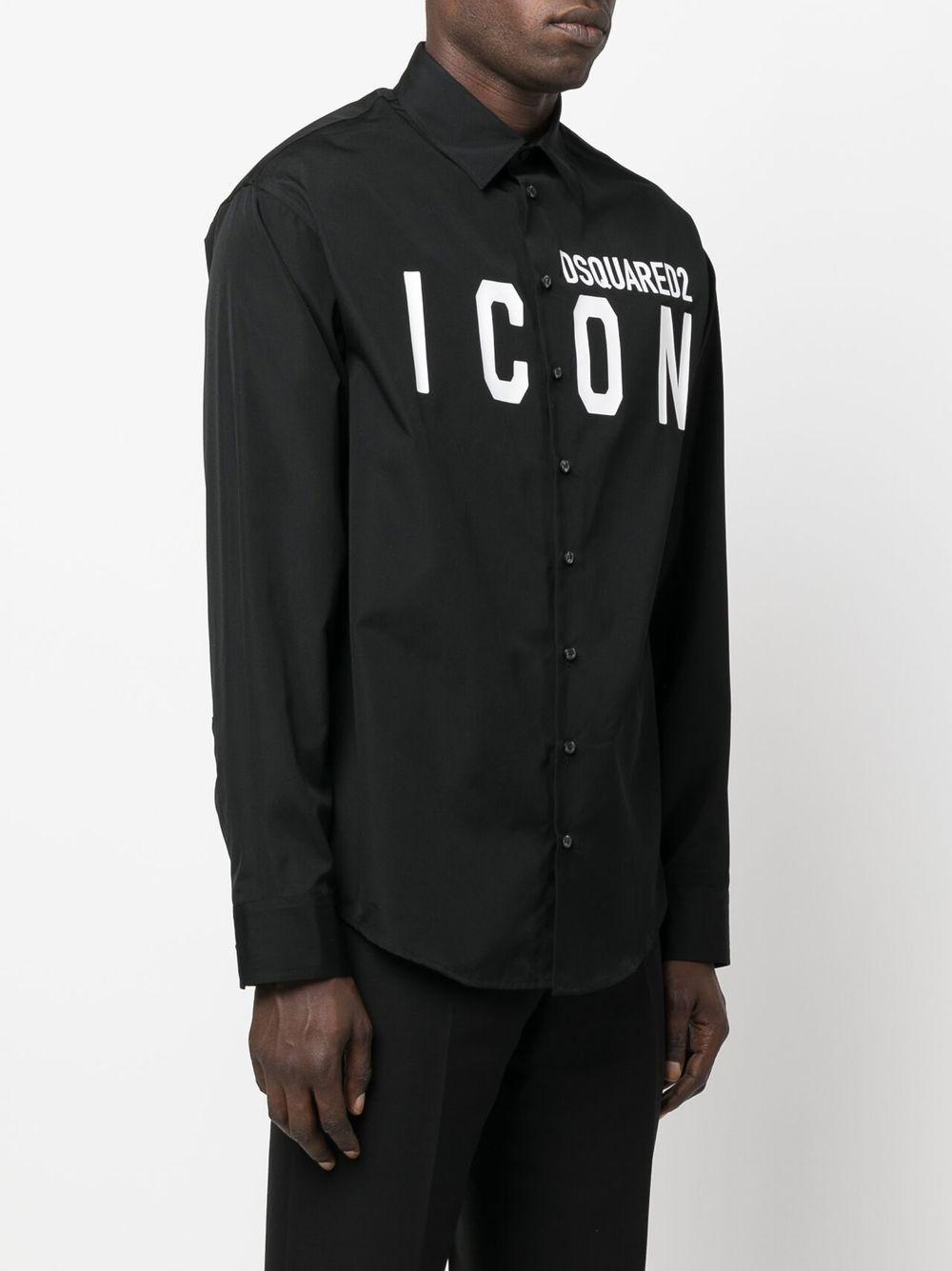 logo-print cotton shirt Product Image