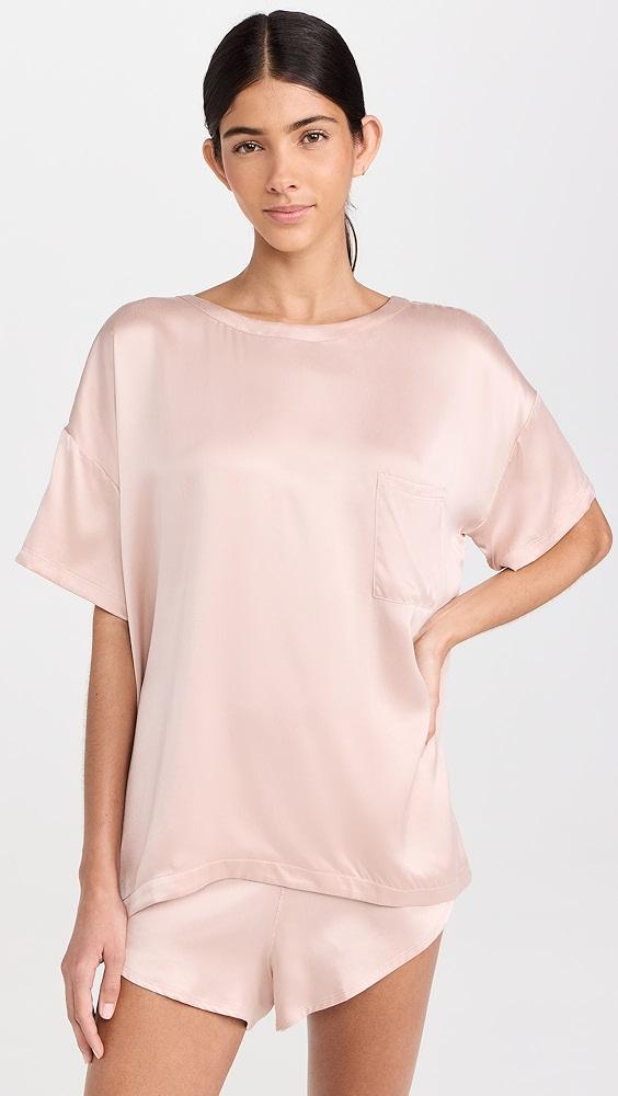 Lunya Washable Silk Tee Set | Shopbop Product Image